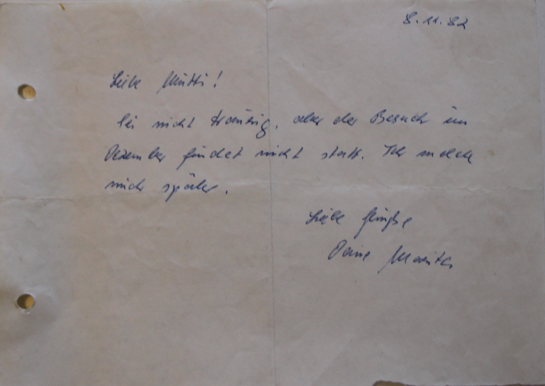 Brief Marita Ulbricht